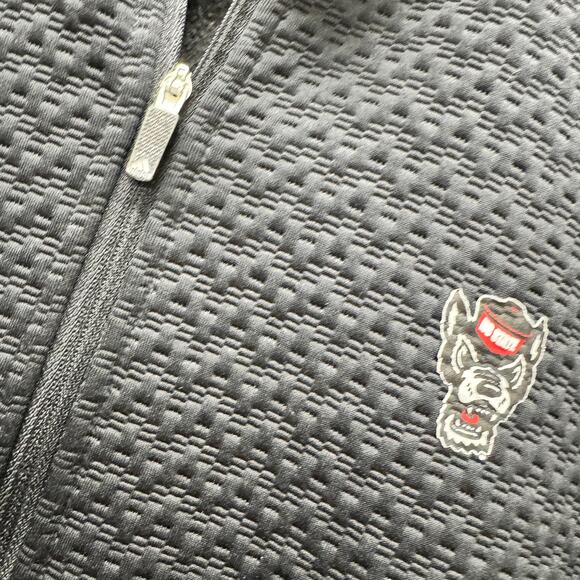 NC State Wolfpack Jacket Womens Large Black Full Zip adidas Primegreen COLD.RDY - Picture 3 of 11